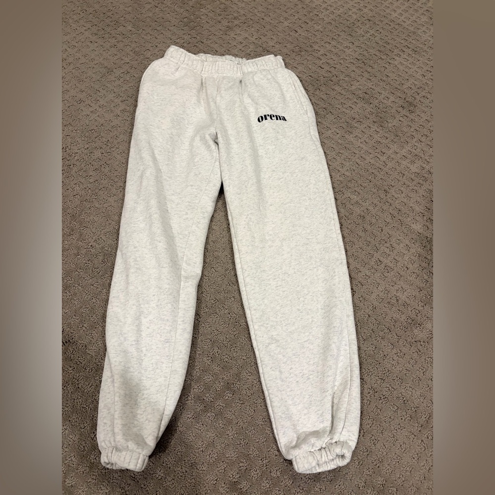 Orena Light Gray cuffed sweatpants S